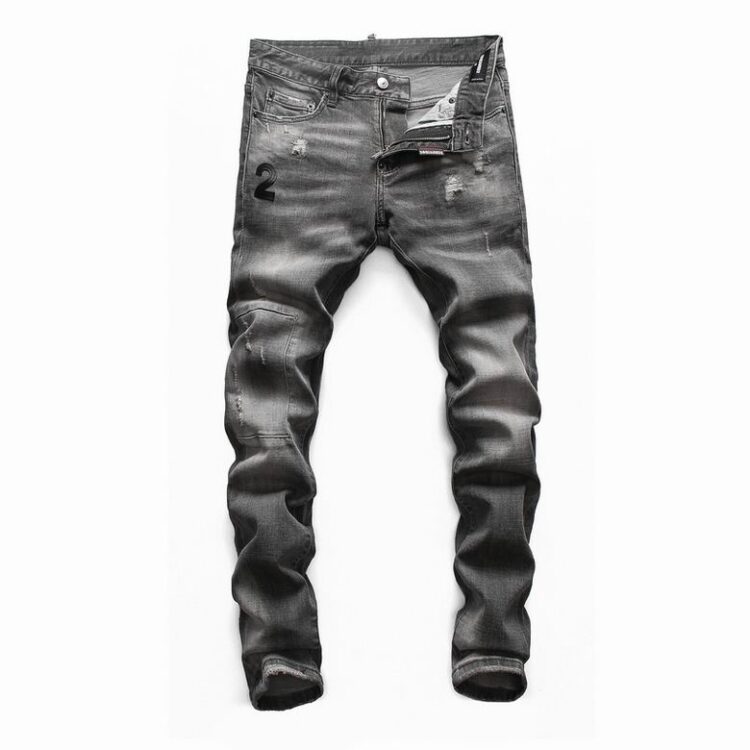 DSQUARED2 GREY RIPPED JEANS “2”