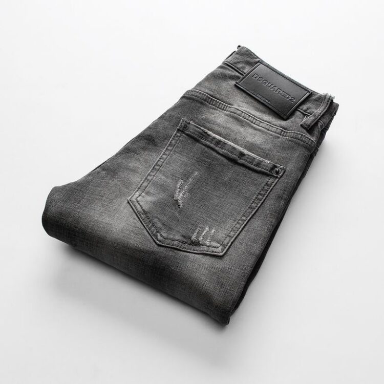 DSQUARED2 GREY RIPPED JEANS “2”