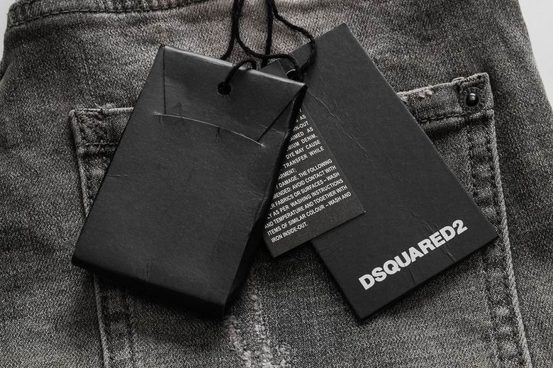DSQUARED2 GREY RIPPED JEANS “2”