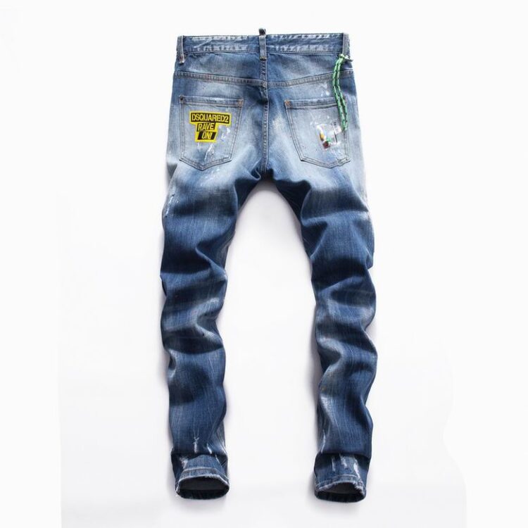 DSQUARED2 BLUE RIPPED JEANS “POCKET”