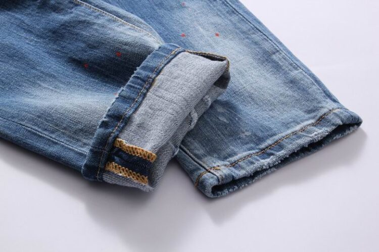 DSQUARED2 BLUE RIPPED JEANS “POCKET”