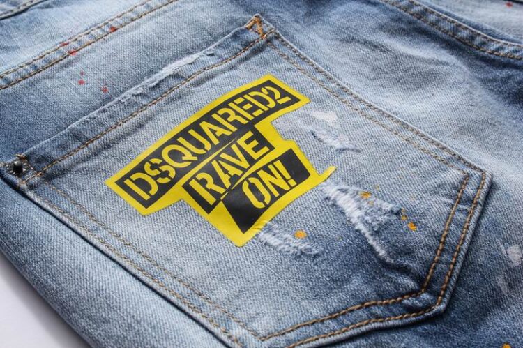 DSQUARED2 BLUE RIPPED JEANS “POCKET”