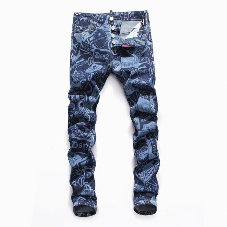 DSQUARED2 LOGO PRINT JEANS