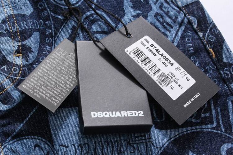 DSQUARED2 LOGO PRINT JEANS