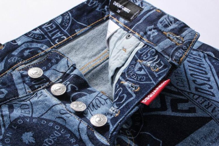 DSQUARED2 LOGO PRINT JEANS