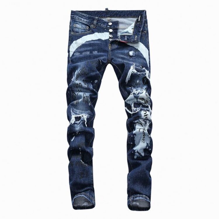 DSQUARED2 PAINTED BLUE JEANS