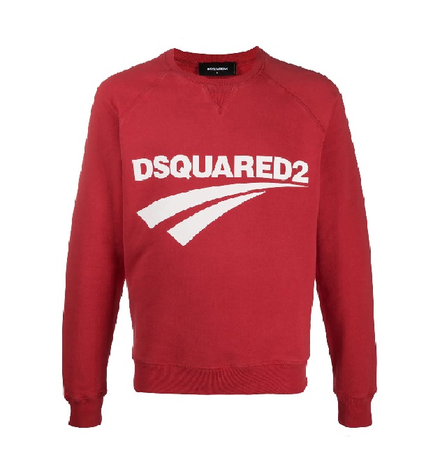 DSQUARED2 LOGO PRINT CREW NECK SWEATSHIRT