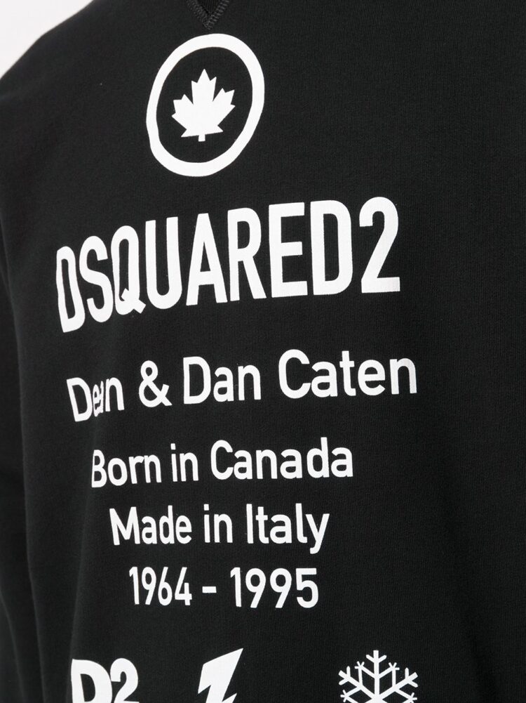 DSQUARED2 LOGO PRINT SWEATSHIRT -DEAN & DAN CATEN-