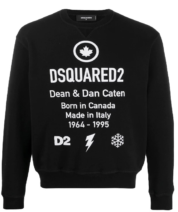 DSQUARED2 LOGO PRINT SWEATSHIRT -DEAN & DAN CATEN-