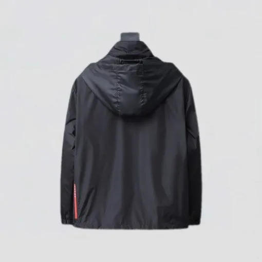 Hooded trench coat