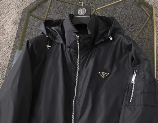 Hooded trench coat