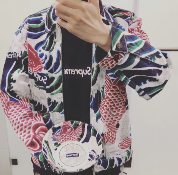 Supreme Jacket All printed jean jacket