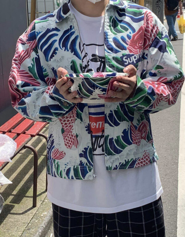 Supreme Jacket All printed jean jacket
