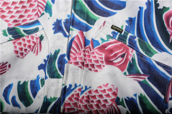 Supreme Jacket All printed jean jacket