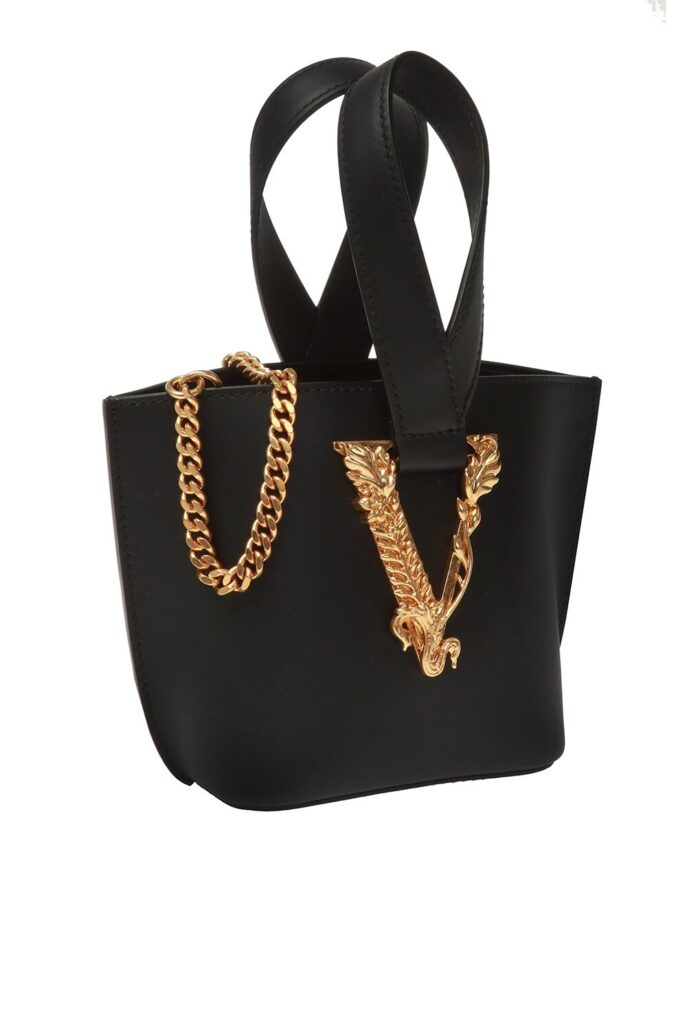 VERSACE SHOULDER BAG WITH LOGO