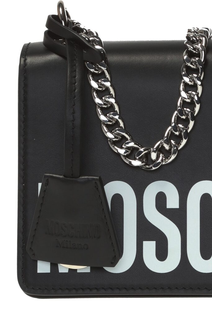 MOSCHINO BRANDED SHOULDER BAG