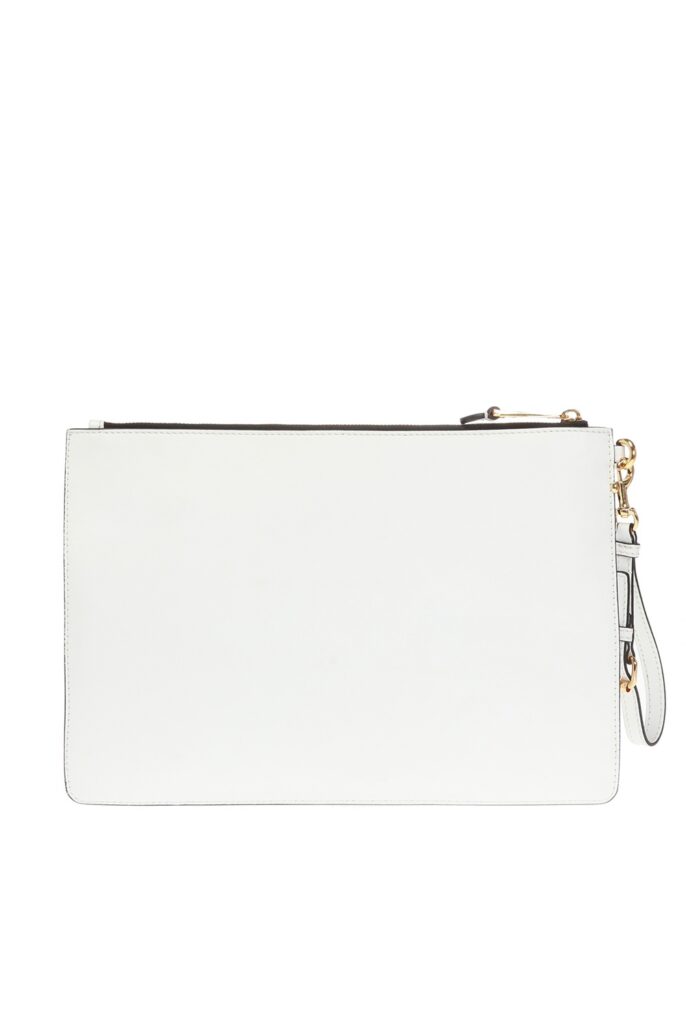 MOSCHINO LOGO-PRINTED CLUTCH