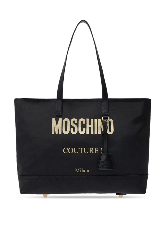 MOSCHINO SHOPPER BAG WITH LOGO