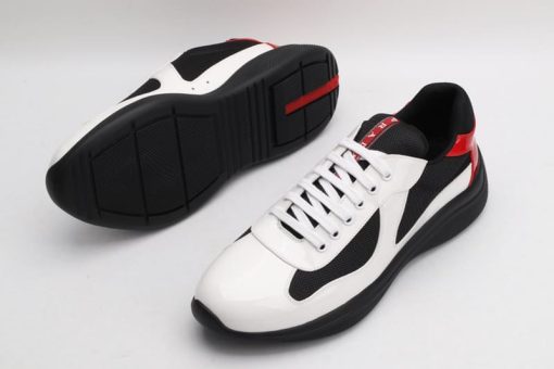 Prada America’s Cup Soft rubber and bike fabric sneakers
