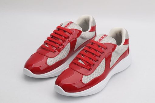 Prada America’s Cup Soft rubber and bike fabric sneakers
