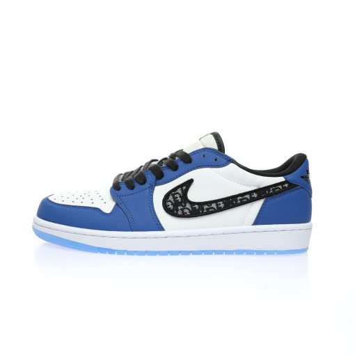 Dior x Nike Air Jordan 1 Low OG”Royal Blue/Oblique”