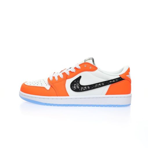 Dior x Nike Air Jordan 1 Low OG”Orange/Oblique”