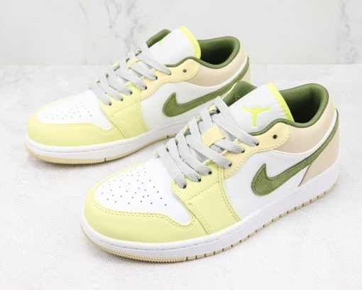 Nike Air Jordan 1 Low Sail White Oil Green