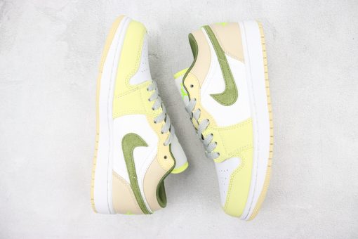 Nike Air Jordan 1 Low Sail White Oil Green