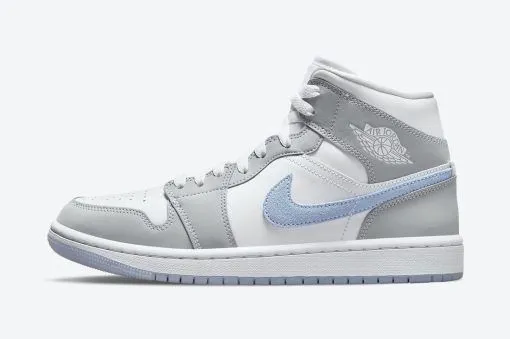 Nike Air Jordan 1 Mid Wolf Grey Aluminum