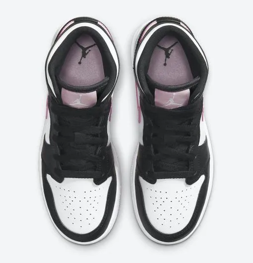 Nike Air Jordan 1 Mid White Black Light Arctic Pink