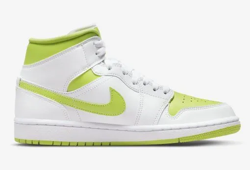 Nike Air Jordan 1 Mid White Lime