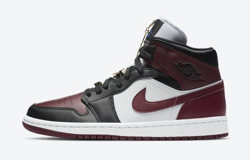 Nike Air Jordan 1 Mid SE Black Dark Beetroot