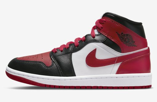 Nike Air Jordan 1 Mid Alternate Bred Toe