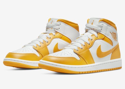 Nike Air Jordan 1 Mid White University Gold (W)