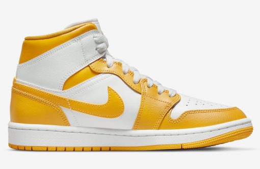 Nike Air Jordan 1 Mid White University Gold (W)