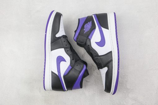 Nike Air Jordan 1 Mid White Black Purple