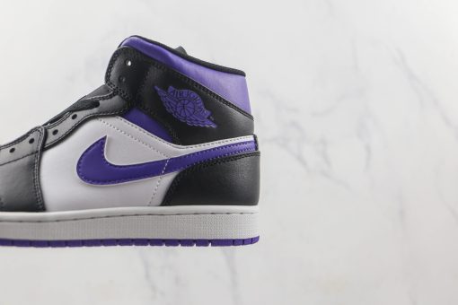 Nike Air Jordan 1 Mid White Black Purple