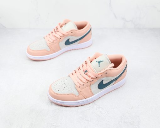 NIKE AJ1 Air Jordan 1 low Grey Pink Green hook