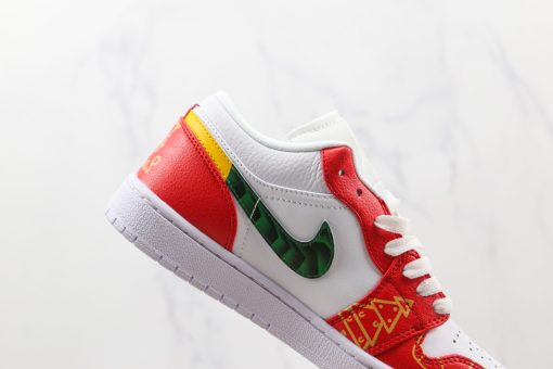 NIKE AJ1 Air Jordan 1 low Christmas White Red