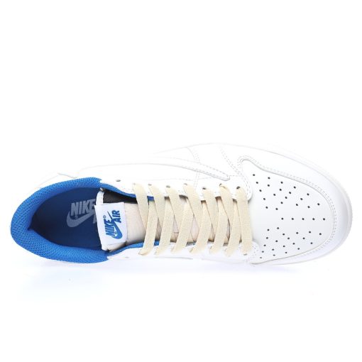 fragment design x Travis Scott x Nike Air Jordan 1 Low OG SP”White/Blue/Noctilucent”