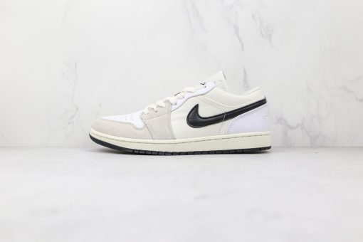 NIKE AJ1 Air Jordan 1 low White and black little Paris