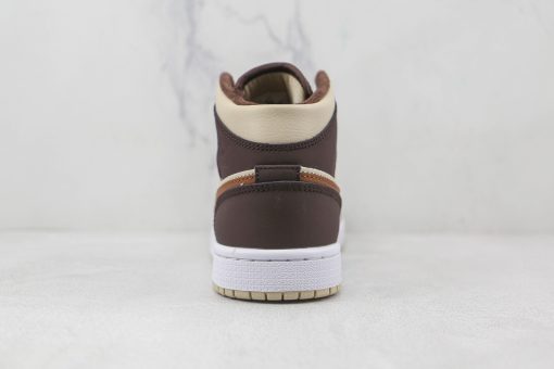 NIKE Air Jordan AJ1 Mid Brown yellow brown hook