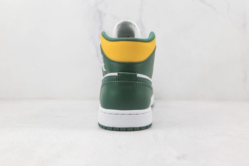 NIKE Air Jordan AJ1 Mid White green yellow