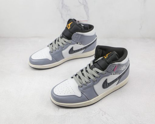 NIKE Air Jordan AJ1 Mid Deconstruction grey