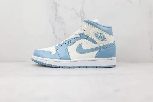 NIKE Air Jordan AJ1 Mid White blue