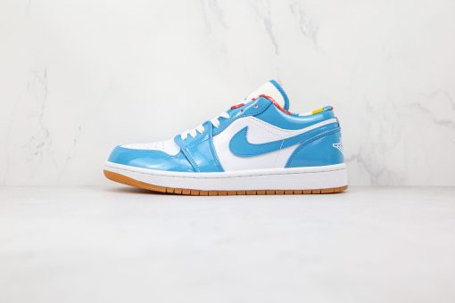 NIKE Air Jordan 1 Low Blue Patent Leather