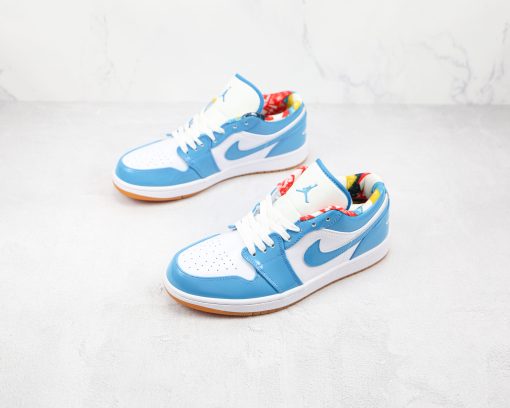 NIKE Air Jordan 1 Low Blue Patent Leather