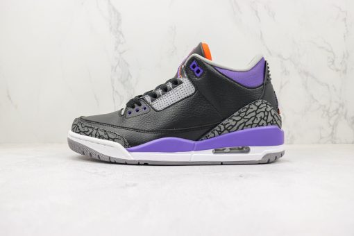 Jordan 3 Retro Black Court Purple