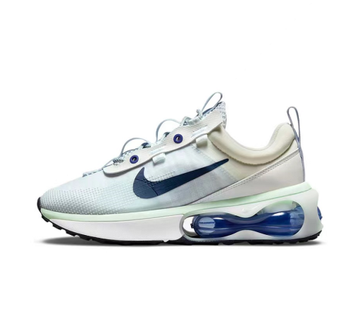 NIKE AIR MAX Pure white blue background