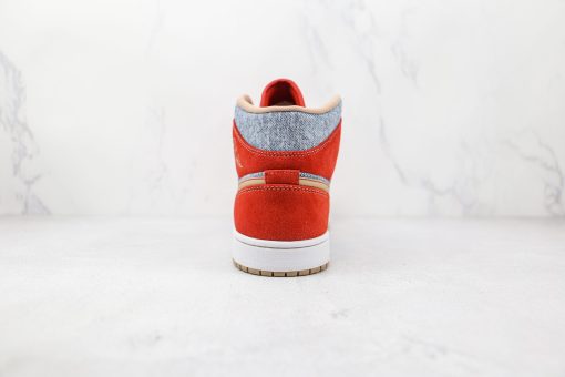 Nike Air Jordan 1 Mid Grayish red